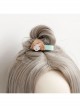 Cute Fashion Funny Children Birthday Holiday Cartoon Yellow-haired Girl Princess Hairpin