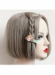Cute Fashion Funny Children Birthday Holiday Cartoon Yellow-haired Girl Princess Hairpin