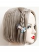 Retro Fashion Funny Fabric Cute Cartoon Hat Suit Giraffe Blue Hairpin