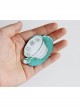 Creative Cute Fashion Retro Cartoon Green Teacup Cloth Female Brooch