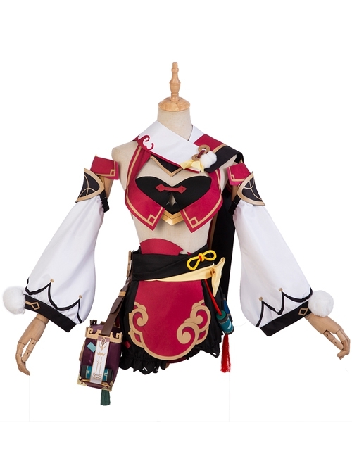 Game Genshin Impact YanFei Halloween Cosplay Costume Set 1
