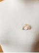 Fashion Festival Birthday Cartoon Yellow-Haired Girl Fabric Cute Child Baby Brooch