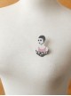 Punk Fashion Retro Personality Cartoon Sunglasses Bitter Girl Fabric Small Brooch