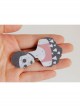 Punk Fashion Retro Personality Cartoon Sunglasses Bitter Girl Fabric Small Brooch
