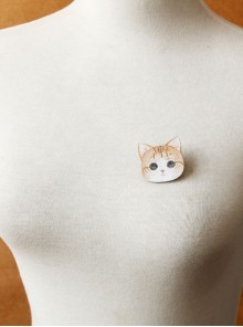 Cute Fashion Cartoon Cat Birthday Holiday Retro Female Child Brooch