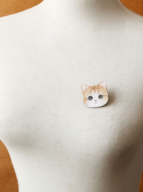 Cute Fashion Cartoon Cat Birthday Holiday Retro Female Child Brooch