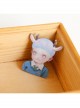 Cartoon Horns Elf Girl Cute Fashion Retro Fabric Simple Brooch