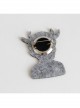 Cartoon Horns Elf Girl Cute Fashion Retro Fabric Simple Brooch