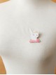 Simple Cute Fashion Cartoon Kimono Cat Children Girls Fabric Brooch