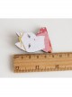 Simple Cute Fashion Cartoon Kimono Cat Children Girls Fabric Brooch