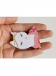 Simple Cute Fashion Cartoon Kimono Cat Children Girls Fabric Brooch