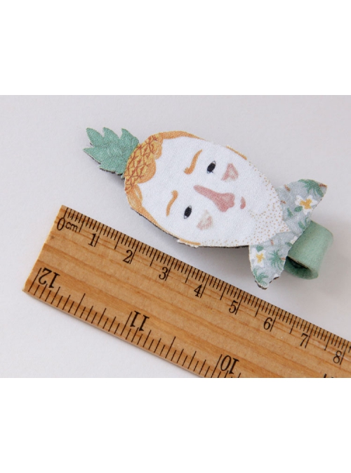 Personality Cartoon Funny Fashion Cute Pineapple Man Spring Hairpin
