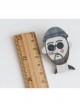 Creative Cartoon Cute Fashion Trend Hat Sunglasses Male Brooch