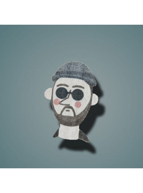 Creative Cartoon Cute Fashion Trend Hat Sunglasses Male Brooch