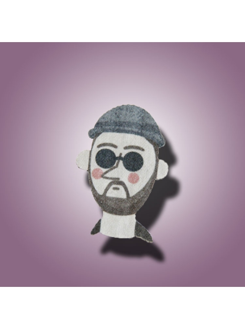 Creative Cartoon Cute Fashion Trend Hat Sunglasses Male Brooch