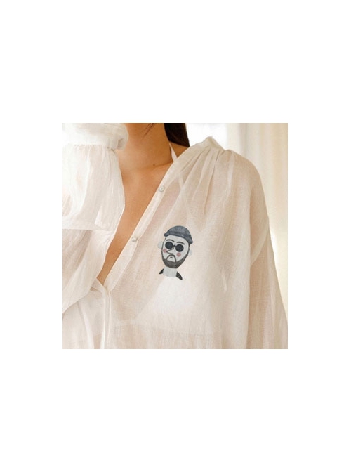 Creative Cartoon Cute Fashion Trend Hat Sunglasses Male Brooch