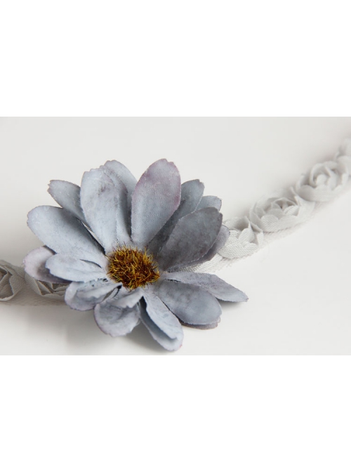 Fashion Leisure Gray Flowers Vacation Tourism Commemorative Female Choker