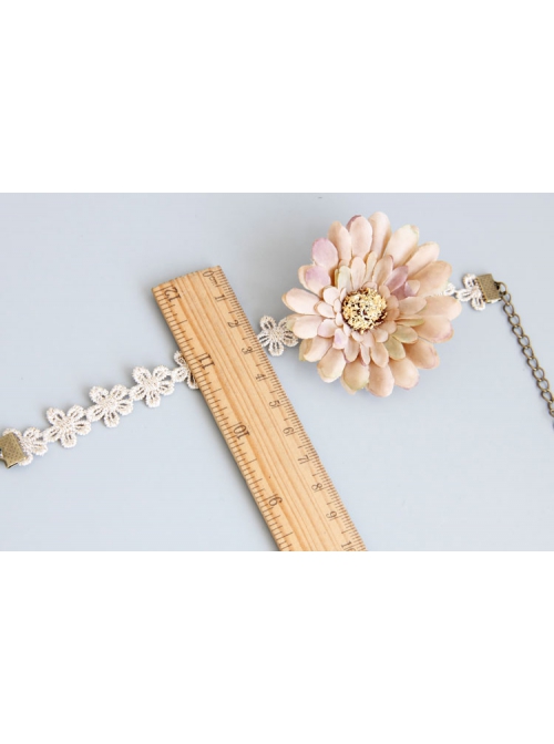 Lady Sweet Golden Lace Simulation Flower Fashion Fashion Anklet