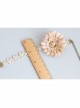 Lady Sweet Golden Lace Simulation Flower Fashion Fashion Anklet