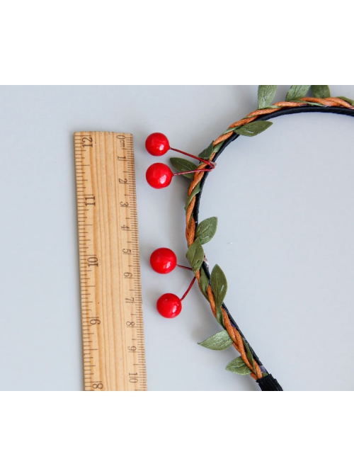 Cute Sweet Red Small Cherry Rattan Creative Fashion Female Headband