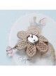 All-Match Retro Fashion Cute Golden Lace Pink Flowers Female Sweater Brooch