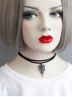 Fashion Retro White Lace Flowers Lavender Pendant Lolita Cute Female Short Necklace