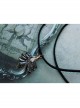 Punk Simple Fashion Retro Personality Black Rope Feather Pendant Hip Hop Female Short Necklace