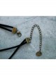 Punk Simple Fashion Retro Personality Black Rope Feather Pendant Hip Hop Female Short Necklace
