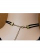 Punk Simple Fashion Retro Personality Black Rope Feather Pendant Hip Hop Female Short Necklace