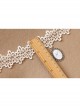Fashion Retro Personality Elk Pendant Female White Lace Flower Creative Short Necklace
