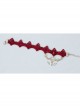 Love Letters Heart Wings Christmas Valentine'S Day Red Lace Retro Fashion Female Anklet