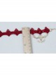Love Letters Heart Wings Christmas Valentine'S Day Red Lace Retro Fashion Female Anklet