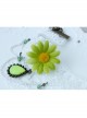 Fashion Retro Bride Green Flowers White Lace Tassels Gemstone Pendant Female Armband