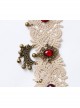 Palace Style Fashion Valentine'S Day Golden Lace Ruby Bells Retro Female Anklet