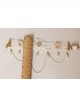 Lolita Baroque Fashion Retro White Lace Married Flower Pearl Tassel Female Armband