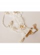 Lolita Baroque Fashion Retro White Lace Married Flower Pearl Tassel Female Armband