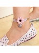 Fashion Leisure Starfish Purple Daisy Flowers Lace Seaside Tourism Beach Female Anklet