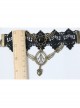 Handmade Fashion Retro Gothic Black Lace Flower Wings Love Female Arm Chain