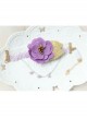 Fashion Retro Holiday Purple Flowers Pearl White Leaves Lace Female Armband