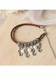 Retro Casual Fashion Mermaid White Pearl Velvet Rope Female Anklet