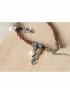 Retro Casual Fashion Mermaid White Pearl Velvet Rope Female Anklet