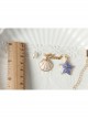 Fashion Leisure Seaside Tourism Vacation White Lace Pearl Starfish Shell Love Letter Female Anklet