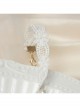 Fashion Leisure Seaside Tourism Vacation White Lace Pearl Starfish Shell Love Letter Female Anklet