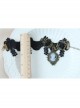 Handmade Retro Fashion Gothic Black Lace Rose Flower Beauty Female Fashion Anklet
