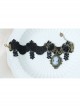 Handmade Retro Fashion Gothic Black Lace Rose Flower Beauty Female Fashion Anklet