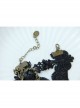 Handmade Retro Fashion Gothic Black Lace Rose Flower Beauty Female Fashion Anklet