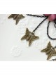 Retro Fashion Personality Black Lace Metal Butterfly Purple Flower Female Arm Chain