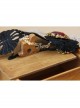Queen Bride Fashion Retro Gothic Ruby Tassel Black Crochet Lace Collar