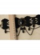 Black Lace Pearl Resin Diamond Tassel Palace Retro Goth Fashion Female Dance Anklet