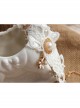Bride Bridesmaid Wedding Dress Fashion Baroque Retro Braided White Lace Pearl Flower Female Anklet